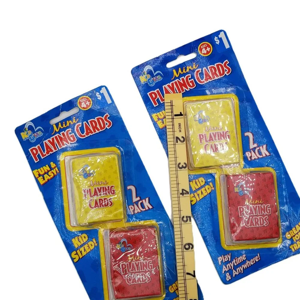Mini Playing Cards Lot 5 Decks Travel Size Party Favors Kids Stocking Stuffers